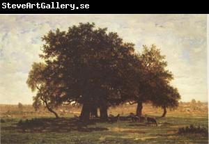 Theodore Rousseau Group of Oaks at Apremont in the Forest of Fontainebleau (mk05)